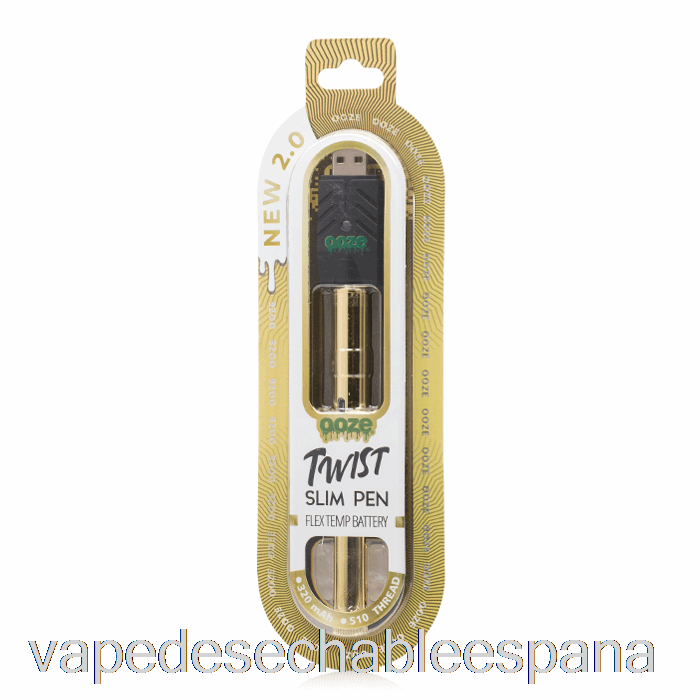 Vape Desechable España Ooze Slim Twist Pen 2.0 Flex Temp Batería Lucky Gold